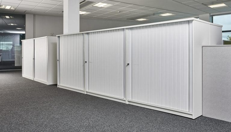 Tambour Units: Sliding Door Space Saving Storage